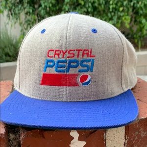 Crystal Pepsi snapback hat